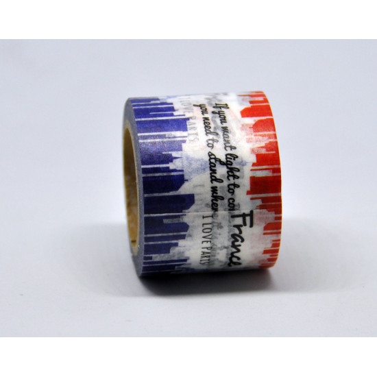 Washi tape – Francia minta (35 mm, 10 m)