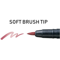 Kuretake Fudebiyori Metallic ecsetfilc készlet (CBK-55ME/6V), 6 színű, közepesen puha hegyű