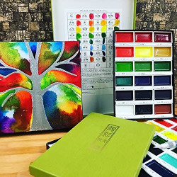 Kuretake Gansai Tambi japán vízfesték, 12 színű készlet (MC20/12V)