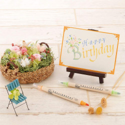 Kuretake ZIG Calligraphy, vágott hegyű, kétvégű filctoll, 12 darabos készlet (MS-3400/12V)