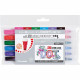 Kuretake ZIG Clean Color DOT, 6 színű készlet (TC-6100/6V)