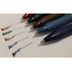 Zebra Sarasa zselés toll, 0.5 mm, nosztalgia (vintage) színek, 1. csomag (kékesszürke, sötétkék, szürkésbarna, burgundi, sötétzöld)