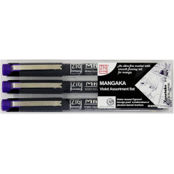 ZIG Cartoonist Mangaka lila tűfilc készlet, 3 darabos (CNM/3VVL) ZIG Cartoonist Mangaka lila tűfilc készlet, 3 darabos (CNM/3VVL)