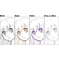 ZIG Mangaka 0.1 mm tűfilc, 5 különböző színben  (CNM-01)