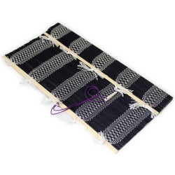 Kuretake ecsetvédő tekercs (KD23-10S), indigókék, bambusz