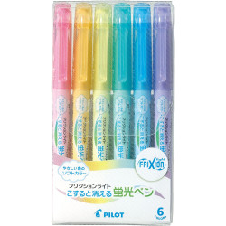 Pilot Frixion Highlighter, pasztell színek, radírozható szövegkiemelő (6 db/csomag) Pilot Frixion Highlighter, pasztell színek, radírozható szövegkiemelő (6 db/csomag)
